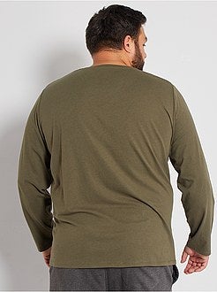 Maglietta tinta unita puro cotone - Kiabi