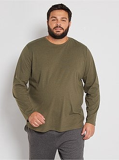 Maglietta tinta unita puro cotone - Kiabi