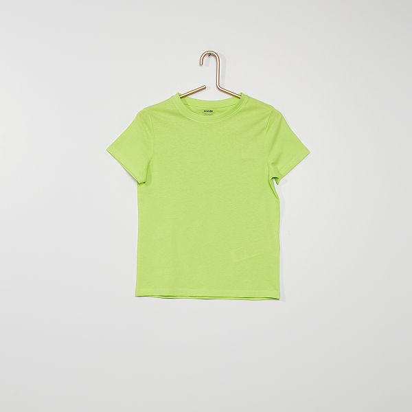 t shirt bambino tinta unita verde