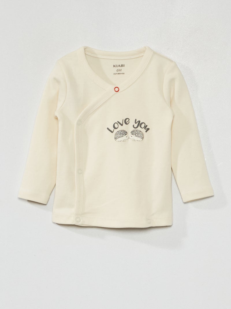 Maglioncino a maniche lunghe BEIGE - Kiabi
