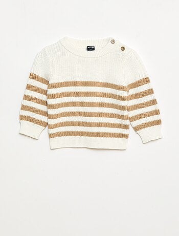 Maglioncino a righe in cotone