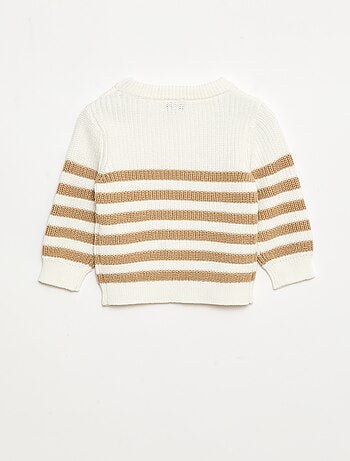 Maglioncino a righe in cotone