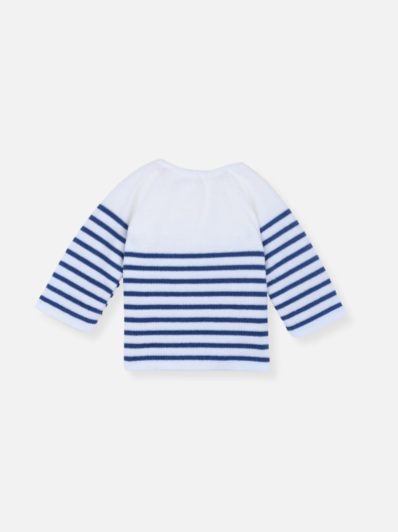 Maglioncino a Righe Marine Bianco Blu - Kiabi