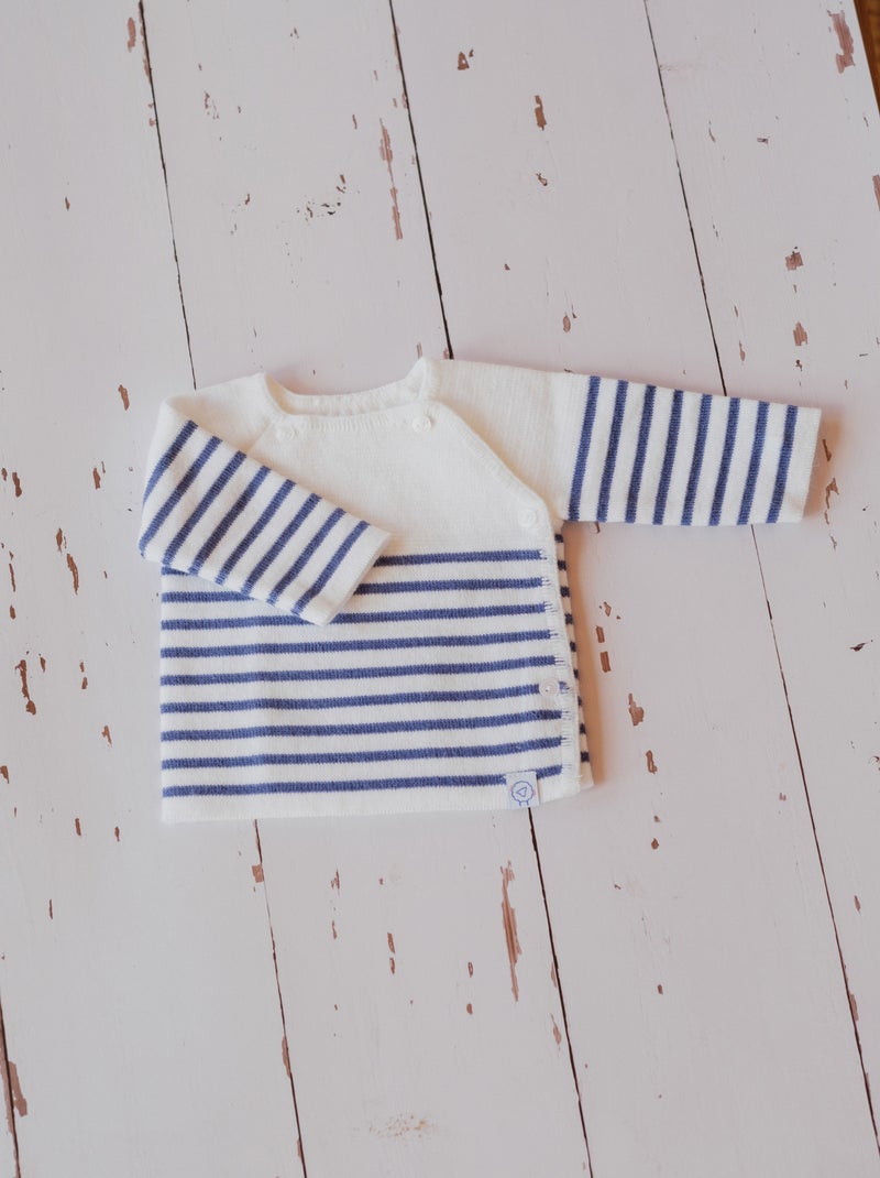Maglioncino a Righe Marine Bianco Blu - Kiabi