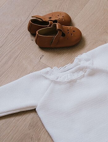 Maglioncino con Collo Ricamato