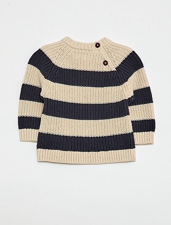 Maglioncino in cotone a maglia perlata