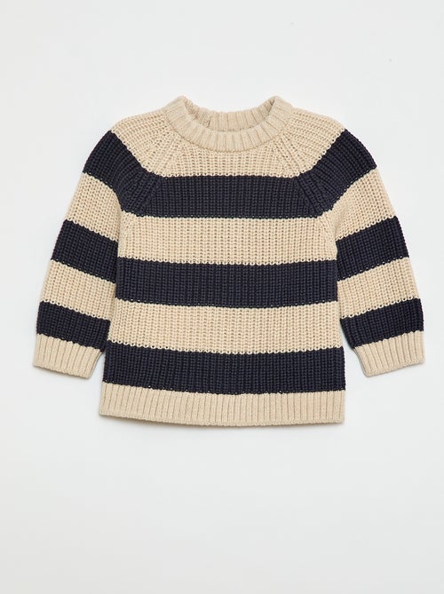 Maglioncino in cotone a maglia perlata - Kiabi