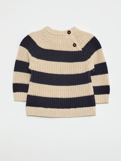 Maglioncino in cotone a maglia perlata - Kiabi