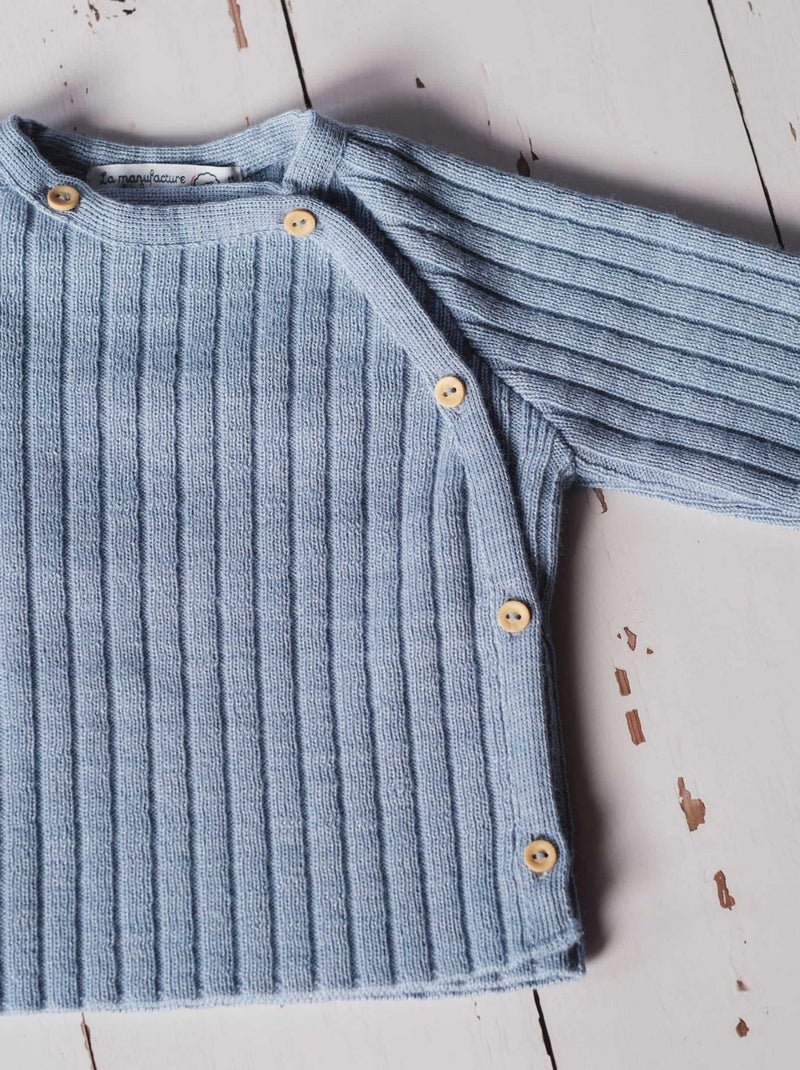 Maglioncino in Lana Blu chiaro - Kiabi
