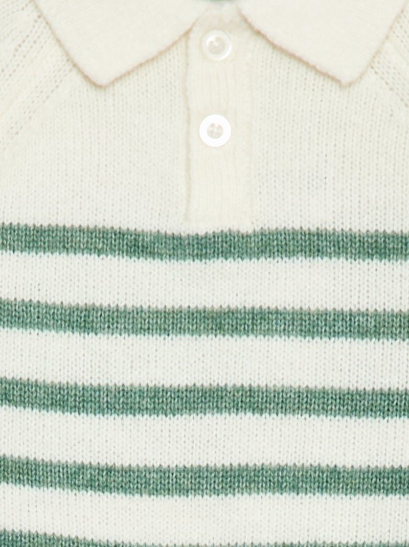 Maglioncino in maglia a righe Bianco - Kiabi