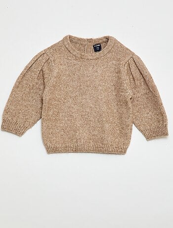 Maglioncino in maglia con colletto removibile