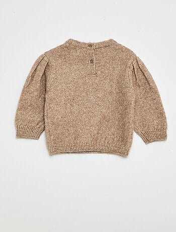 Maglioncino in maglia con colletto removibile
