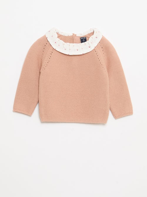 Maglioncino punto spuma con colletto Claudine - Kiabi