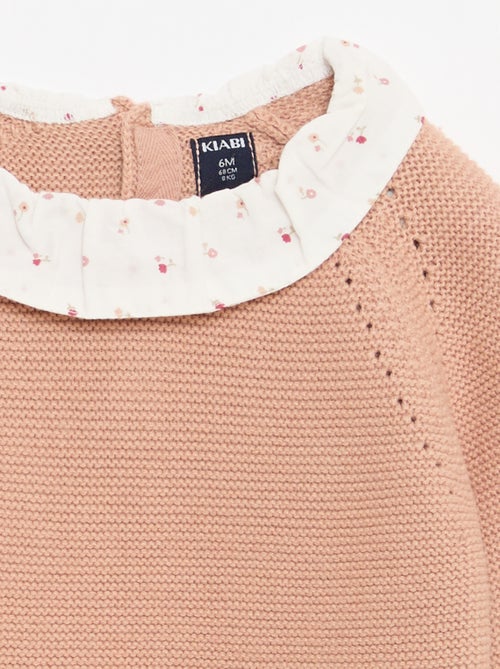 Maglioncino punto spuma con colletto Claudine - Kiabi