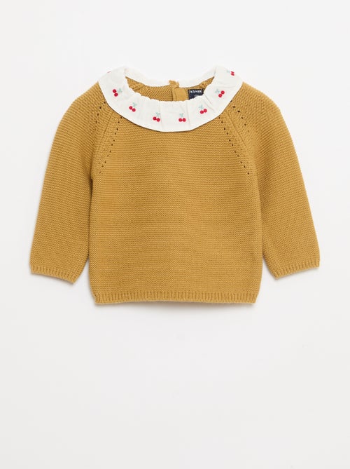 Maglioncino punto spuma con colletto Claudine - Kiabi