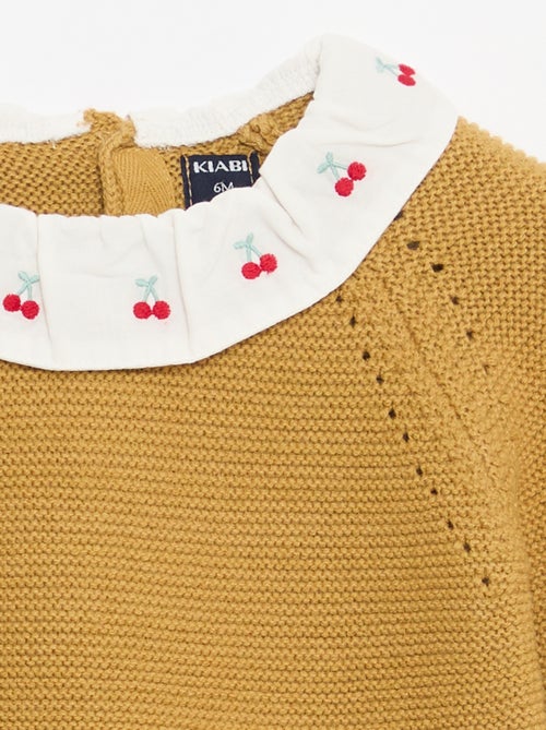 Maglioncino punto spuma con colletto Claudine - Kiabi