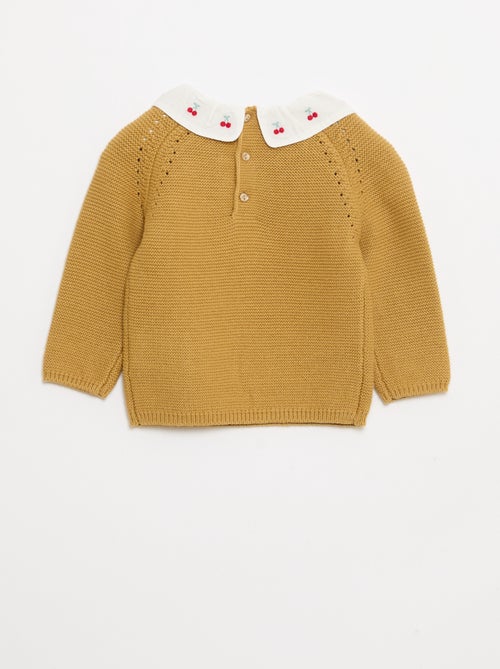 Maglioncino punto spuma con colletto Claudine - Kiabi