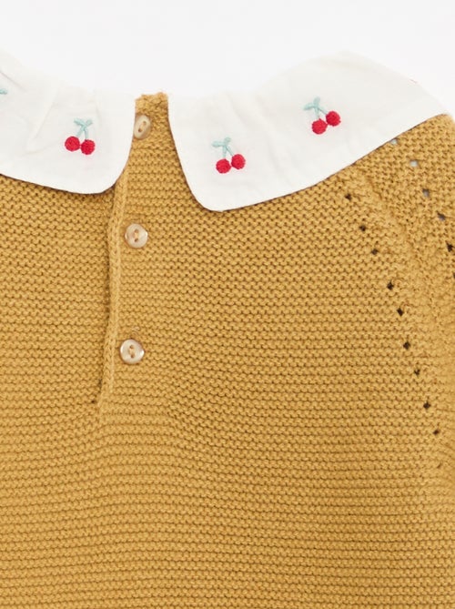 Maglioncino punto spuma con colletto Claudine - Kiabi