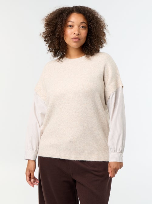 Maglione 2-in-1 con camicia - Kiabi