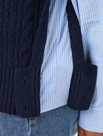 Maglione 2-in-1 con camicia