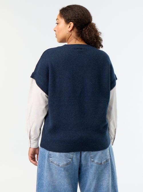 Maglione 2-in-1 con camicia - Kiabi