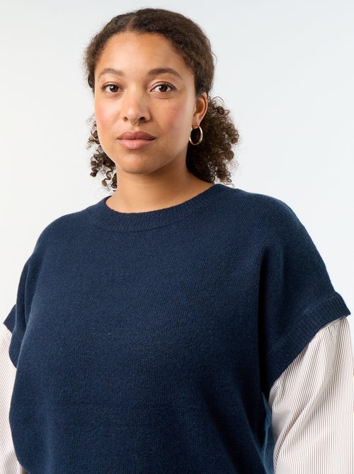 Maglione 2-in-1 con camicia - Kiabi