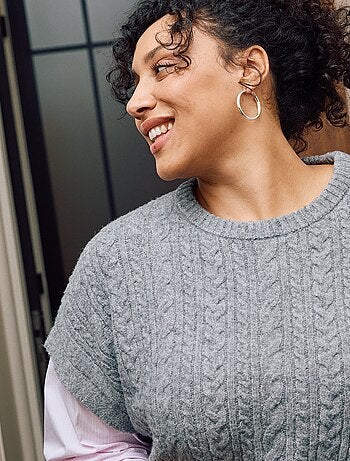 Maglione 2-in-1 con camicia