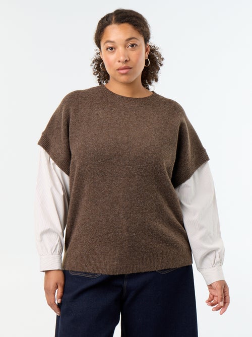 Maglione 2-in-1 con camicia - Kiabi