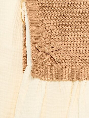 Maglione 2 in 1 effetto blusa