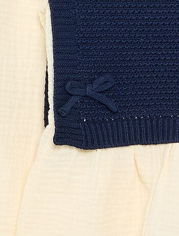 Maglione 2 in 1 effetto blusa
