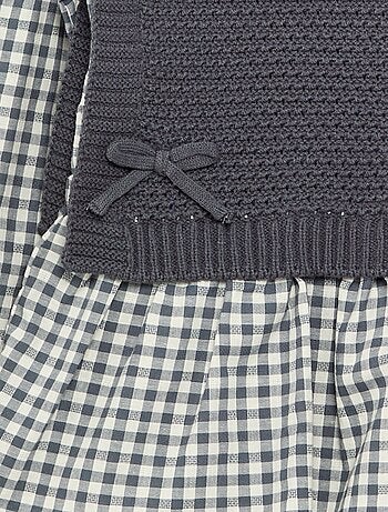 Maglione 2 in 1 effetto blusa