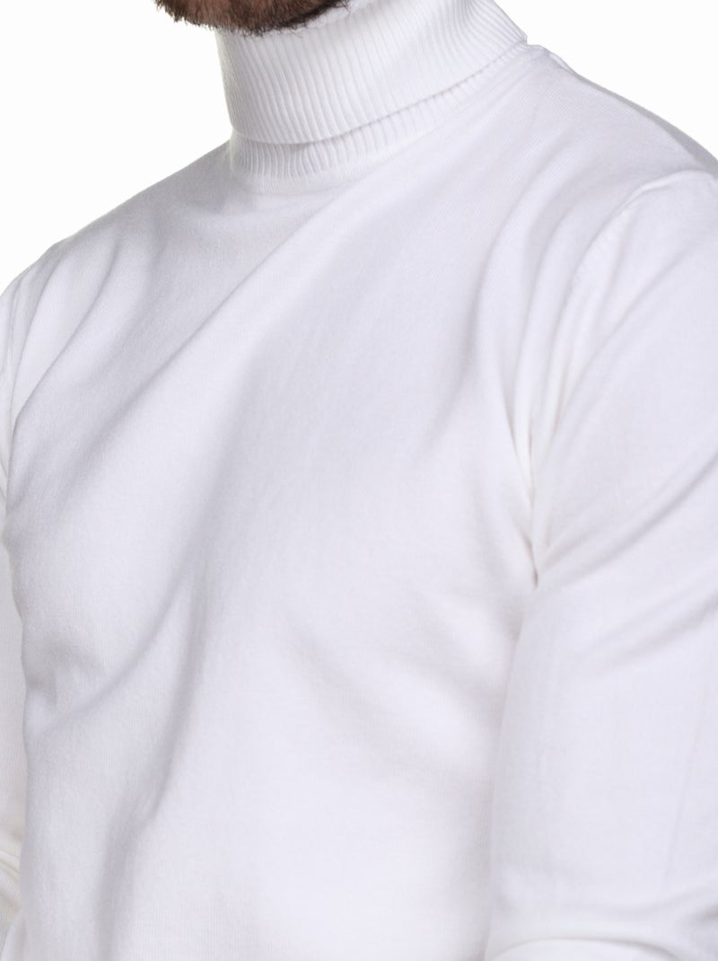 Maglione a collo alto - Kenzarro Bianco - Kiabi