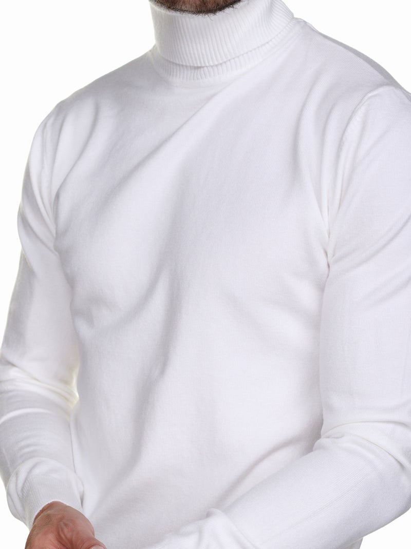 Maglione a collo alto - Kenzarro Bianco - Kiabi