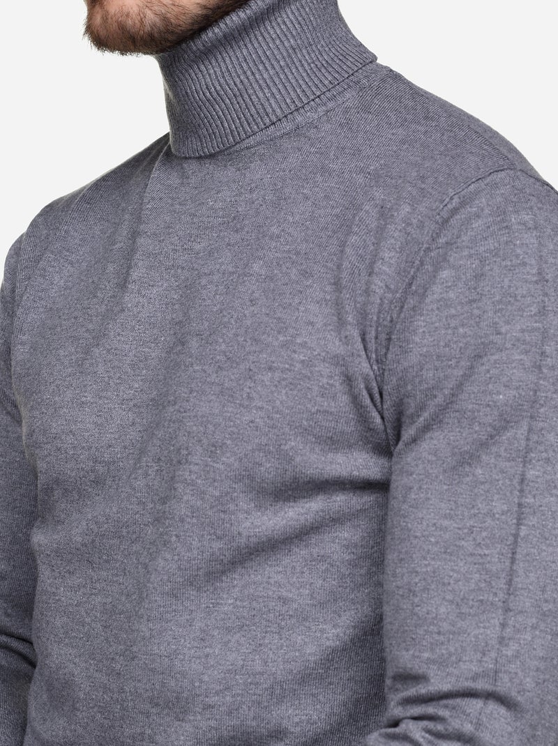 Maglione a collo alto - Kenzarro Grigio chiaro - Kiabi