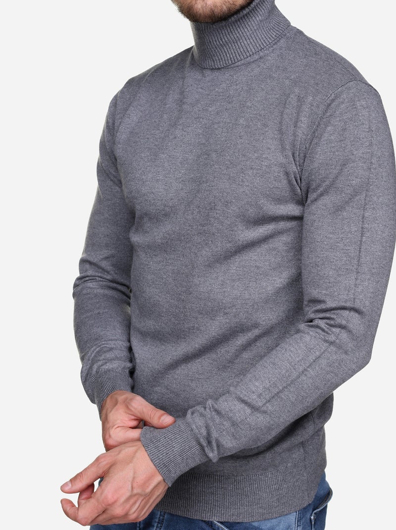 Maglione a collo alto - Kenzarro Grigio chiaro - Kiabi