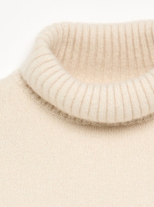 Maglione a collo alto a tinta unita - Kiabi