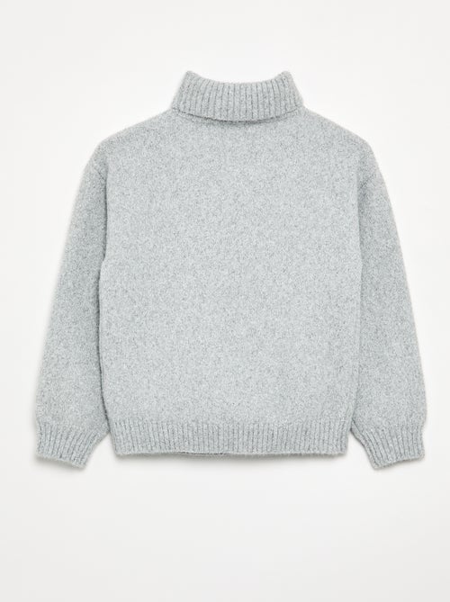 Maglione a collo alto a tinta unita - Kiabi