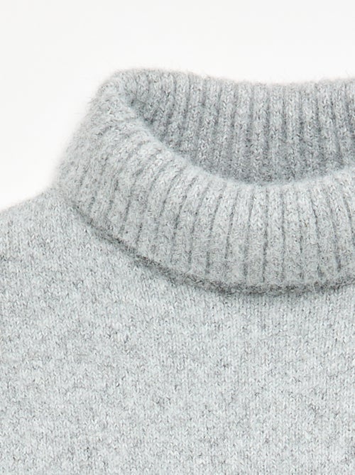 Maglione a collo alto a tinta unita - Kiabi