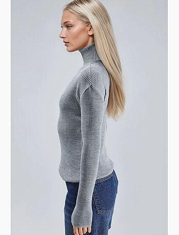 Maglione a collo alto aderente e testurizzato my fashion