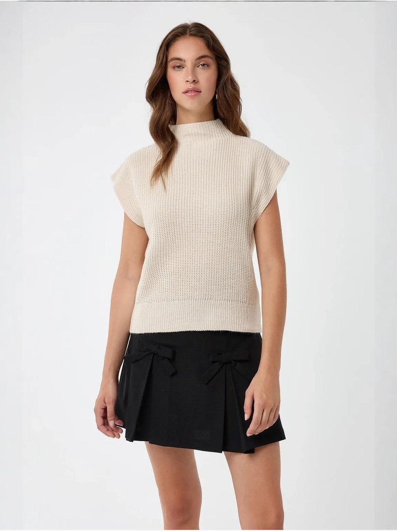 Maglione a collo alto Beige naturale - Kiabi