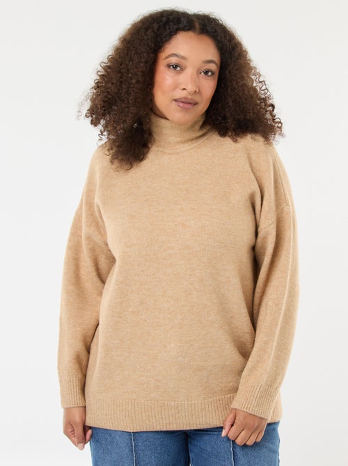 Maglione a collo alto con dettaglio gioiello sulla schiena - Kiabi