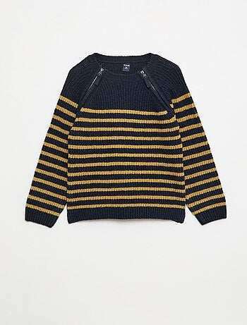 Maglione a collo alto con doppia apertura zip - So Easy