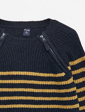 Maglione a collo alto con doppia apertura zip - So Easy