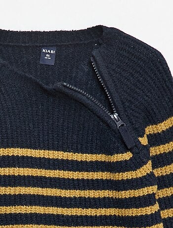 Maglione a collo alto con doppia apertura zip - So Easy