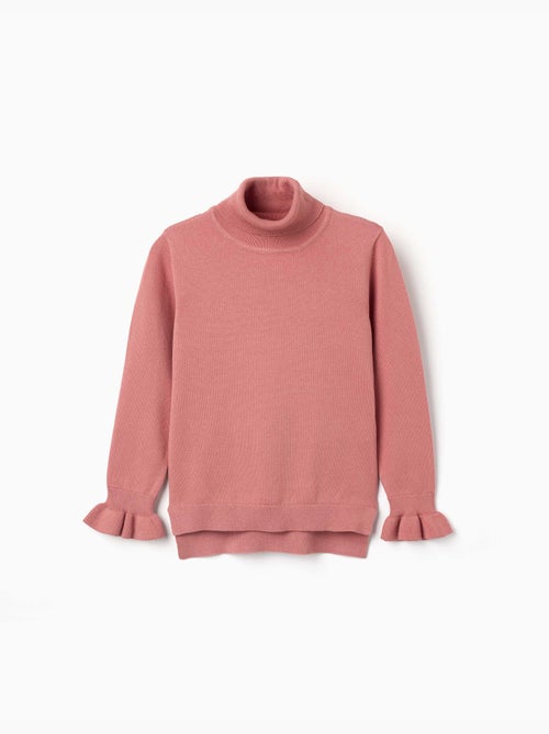 Maglione a collo alto con polsini arricciati - Kiabi Maglione a collo alto con polsini arricciati - Kiabi