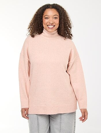 Maglione a collo alto con dettaglio gioiello sulla schiena