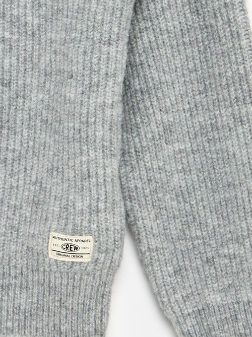 Maglione a collo alto con zip a maglia grossa - Kiabi