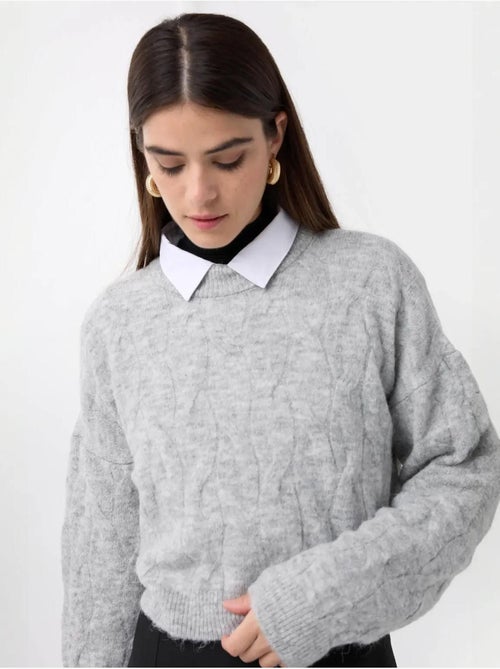 Maglione a collo alto lavorato a maglia - Kiabi Maglione a collo alto lavorato a maglia - Kiabi