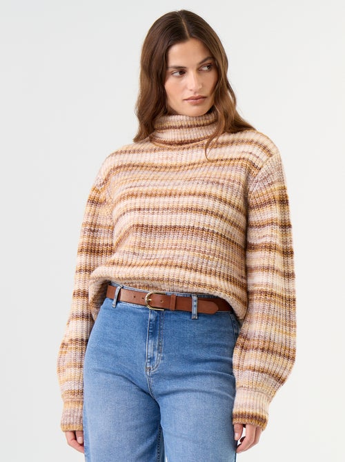 Maglione a collo alto multicolore - Kiabi Maglione a collo alto multicolore - Kiabi