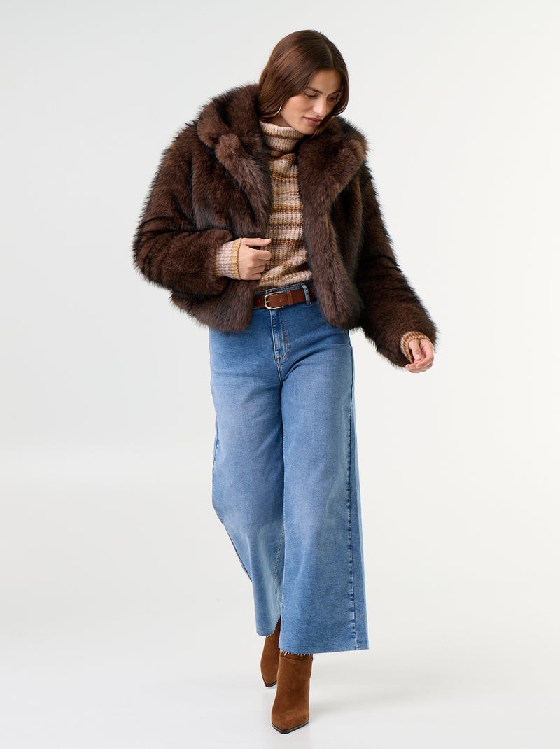 Maglione a collo alto multicolore Beige - Kiabi